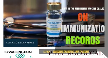 Meningitis Vaccine Name: Identifying It on Immunization Records