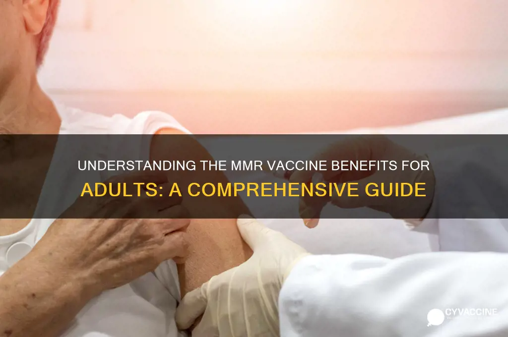 what is the mmr vaccine for an adult
