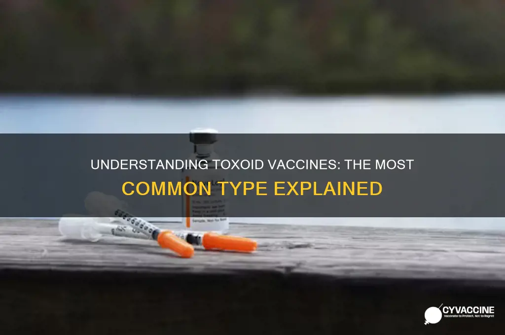 what is the most common type of a toxoid vaccine