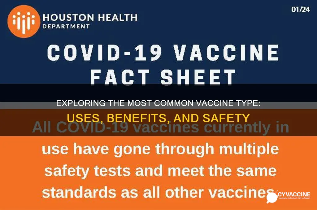 what is the most common type of vaccine