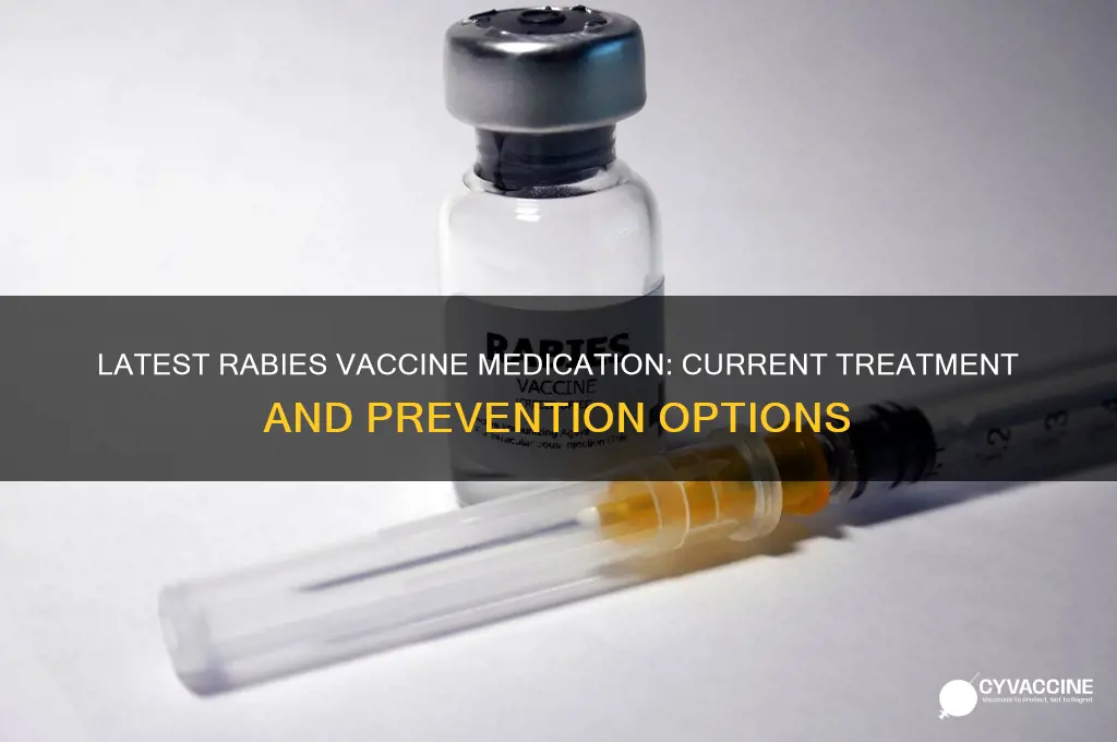 what is the most current medication for rabies vaccine