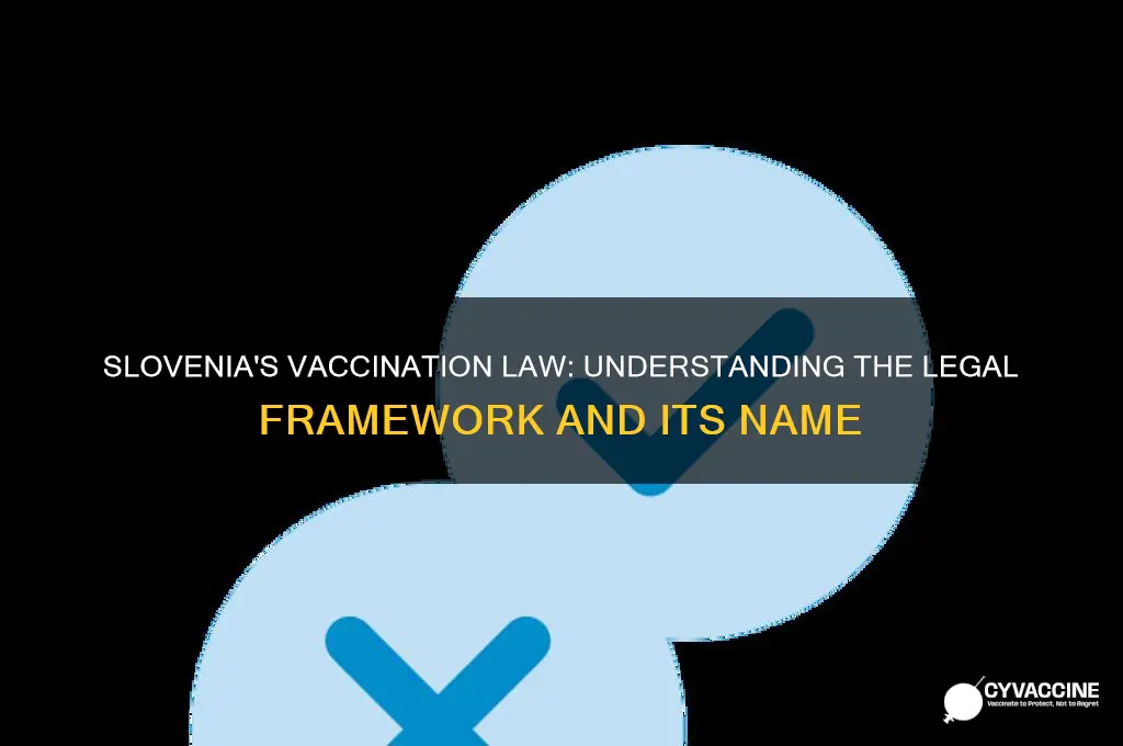 what is the name of slovenia vaccination law