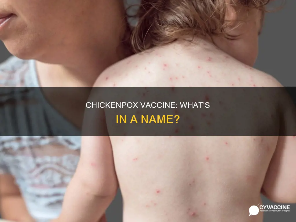 what is the name of the chickenpox vaccine