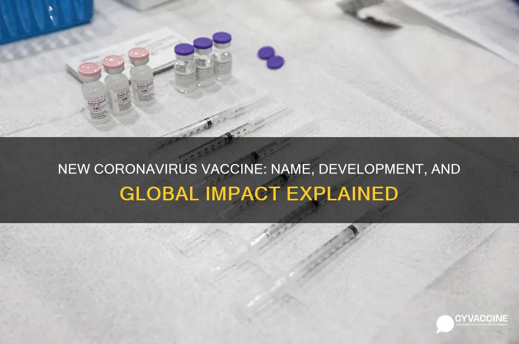 what is the name of the new coronavirus vaccine