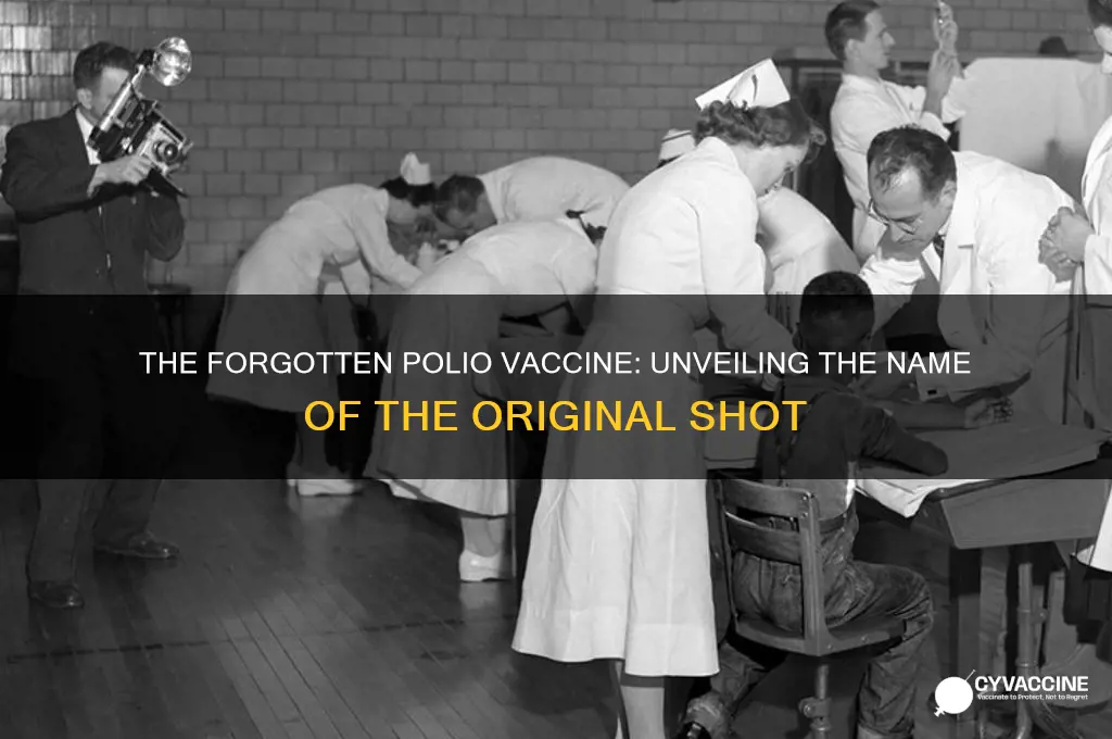 what is the name of the old polio vaccine