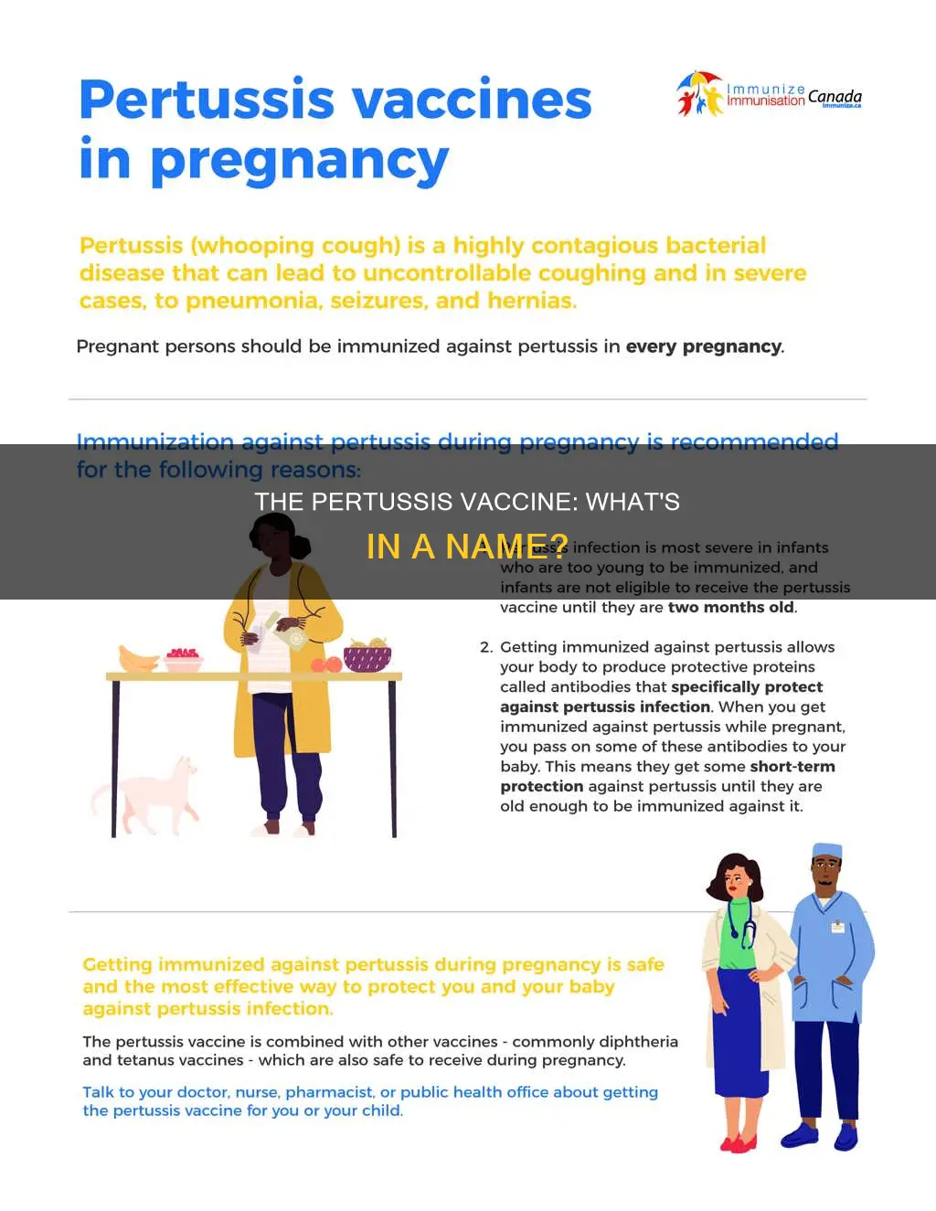 what is the name of the pertussis vaccine