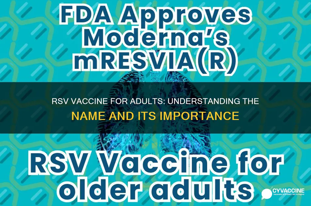 what is the name of the rsv vaccine for adults