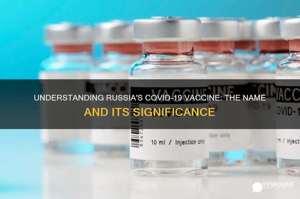 what is the name of the russian vaccine