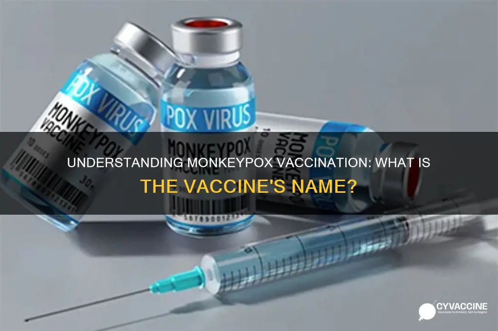what is the name of the vaccine for monkeypox