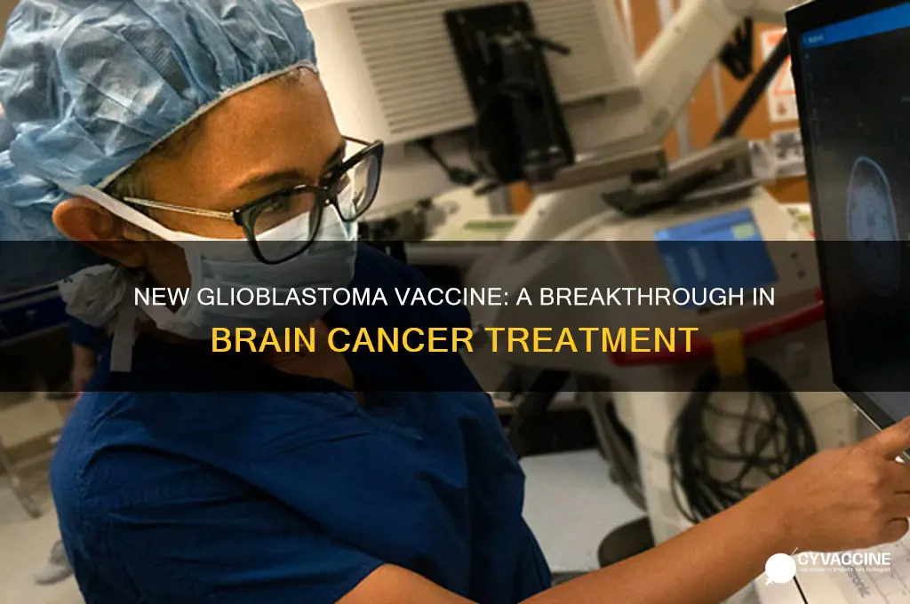 what is the new vaccine called for glioblastoma