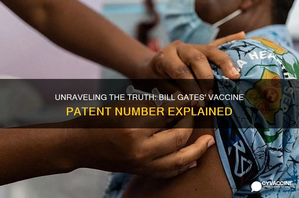 what is the patent number for bill gates vaccine