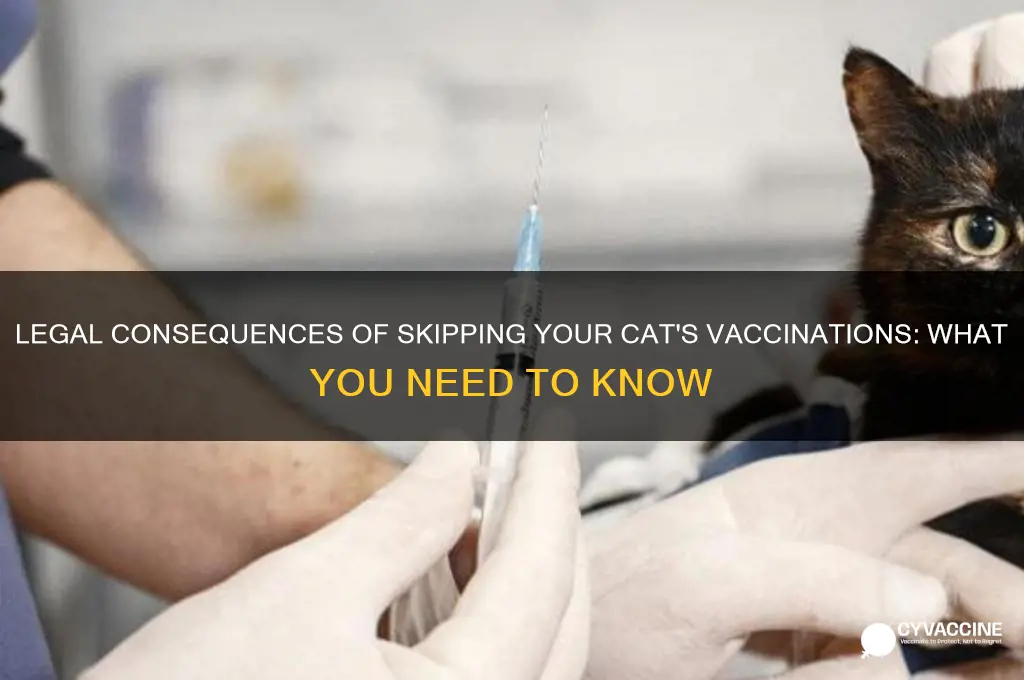 what is the penalty for not vaccinating your cat