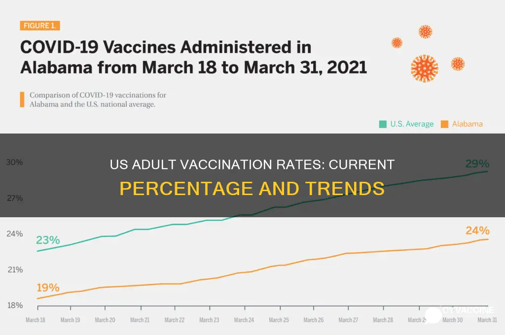 what is the percentage of adults vaccinated in the us