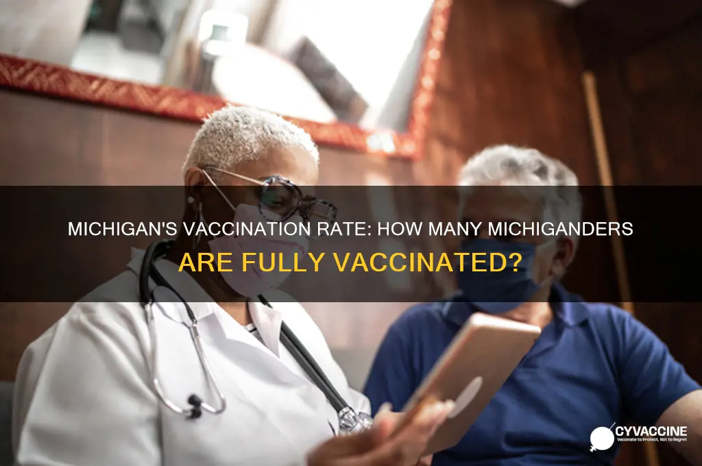 what is the percentage of michiganders that are vaccinated