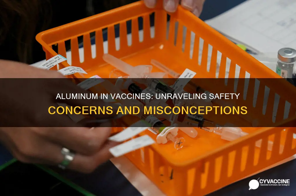 what is the problem with aluminum in vaccine