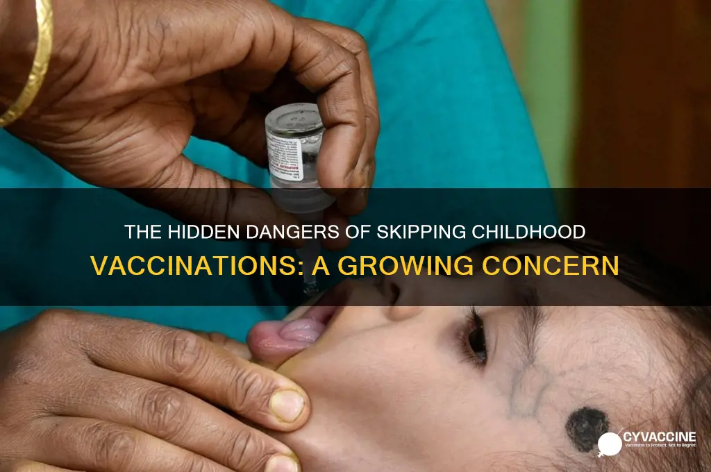 what is the problem with children not being vaccinated