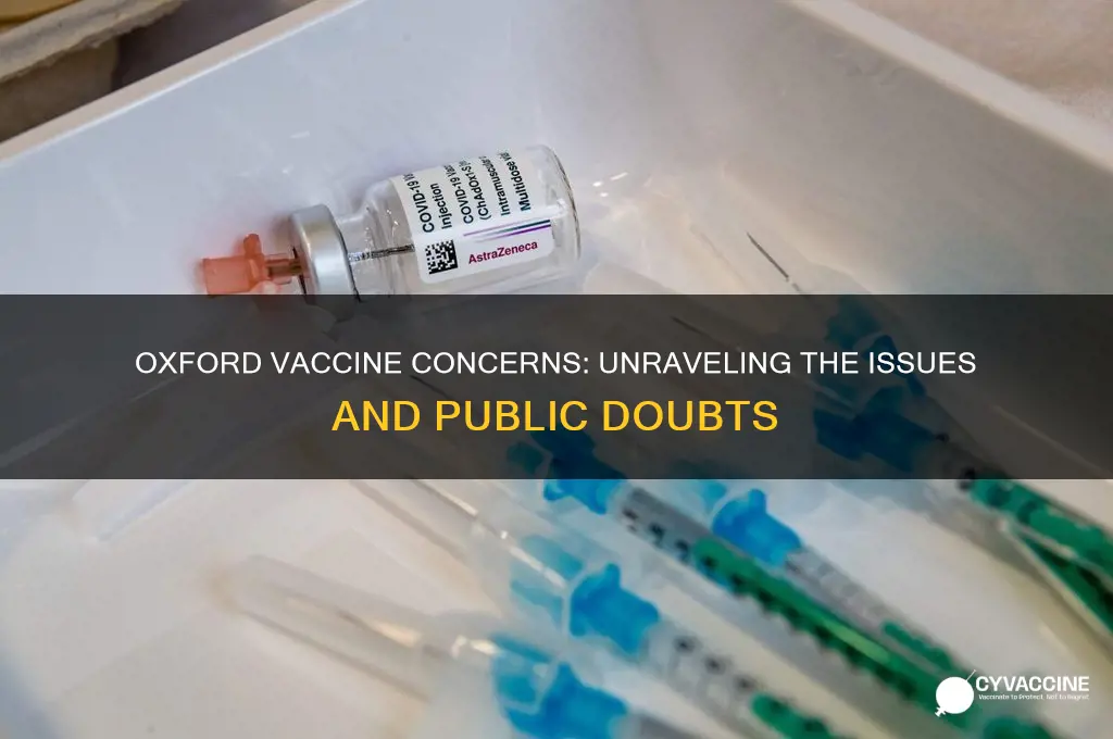what is the problem with the oxford vaccine