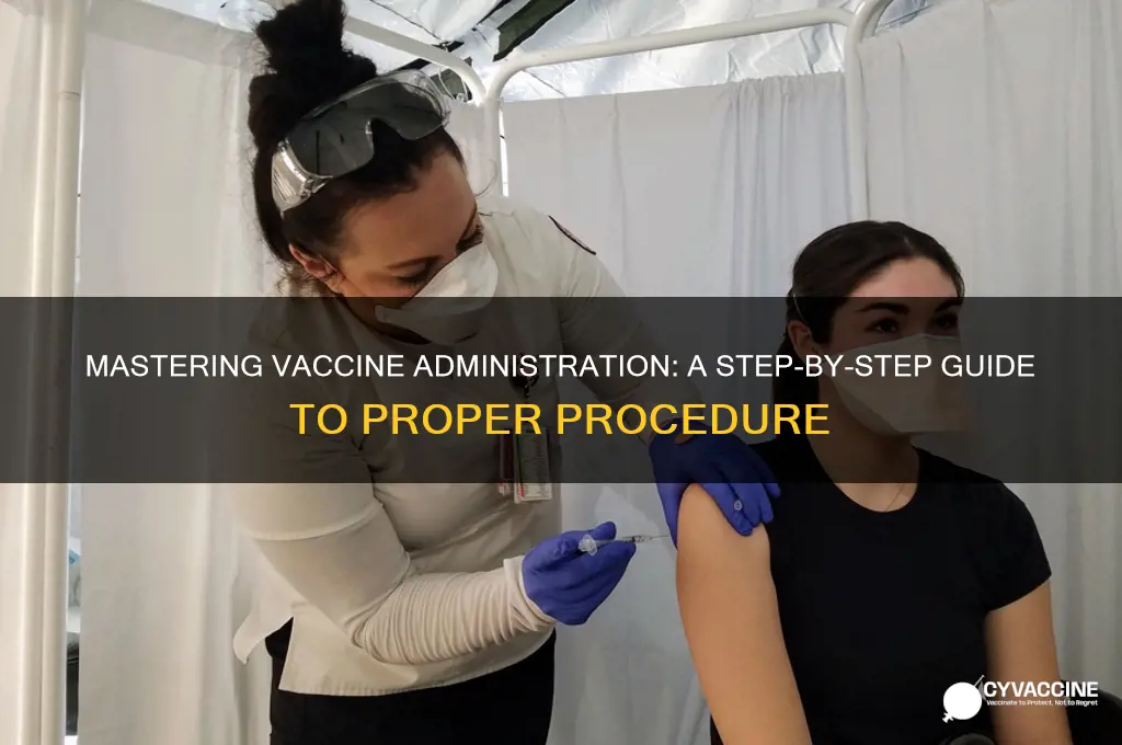 what is the proper procedure for administering a vaccine