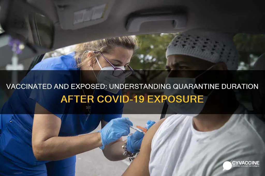 what is the quarantine time for a vaccinated person