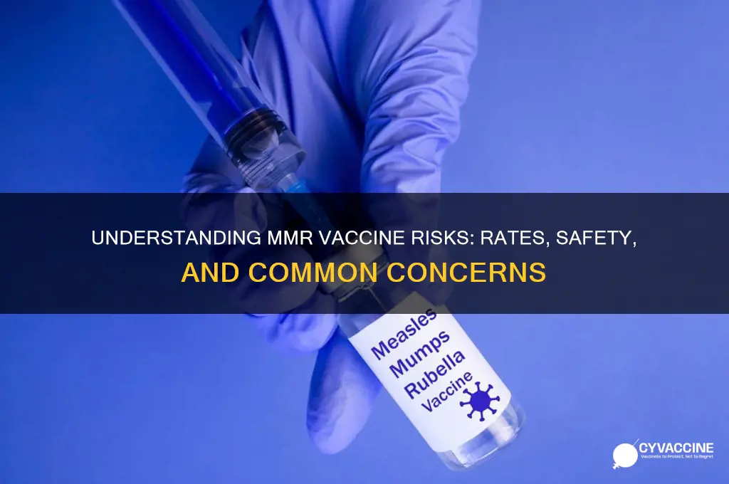what is the rate of vaccine risks in the mmr