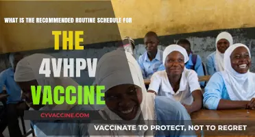 Recommended Routine Schedule for the 4vHPV Vaccine: A Comprehensive Guide