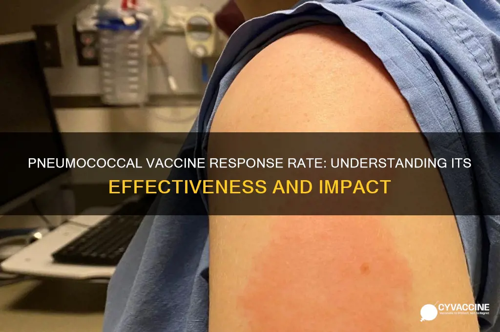 what is the response rate for pneumococcal vaccine