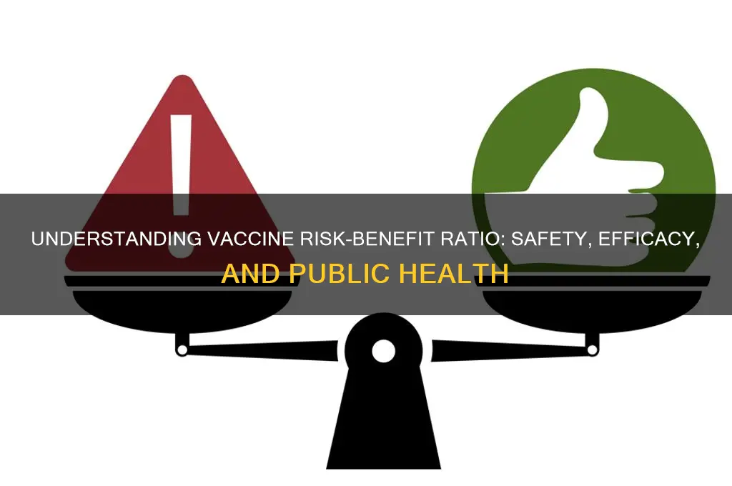 what is the risk benefit ration mean for vaccines