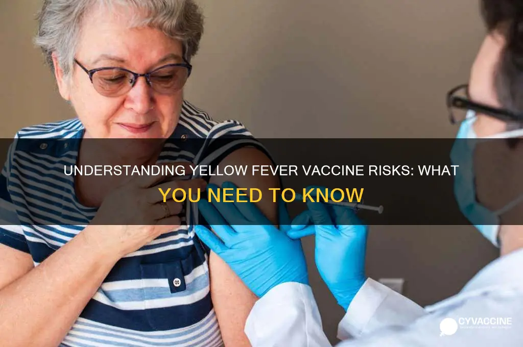 what is the risk of yellow fever vaccine