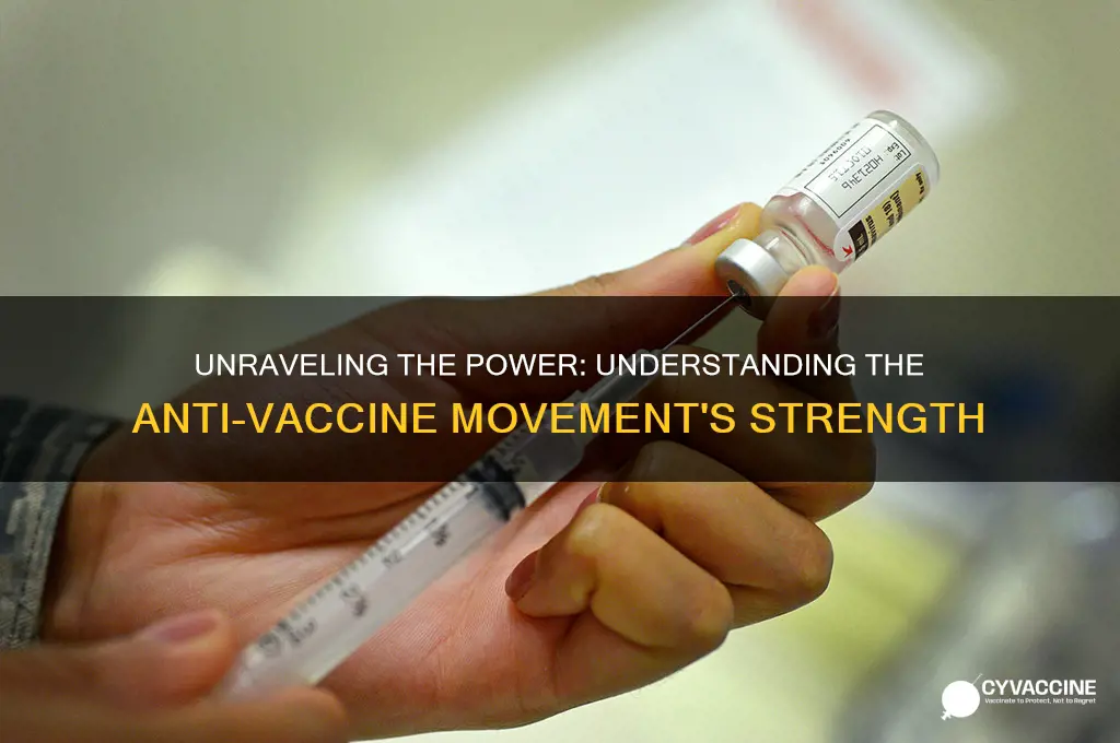 what is the strength of the anti-vaccine movement