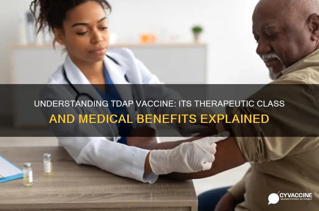 what is the therapeutic class for tdap vaccine