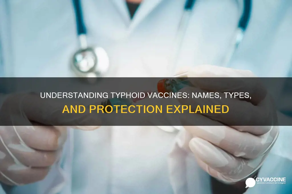 what is the typhoid vaccine called