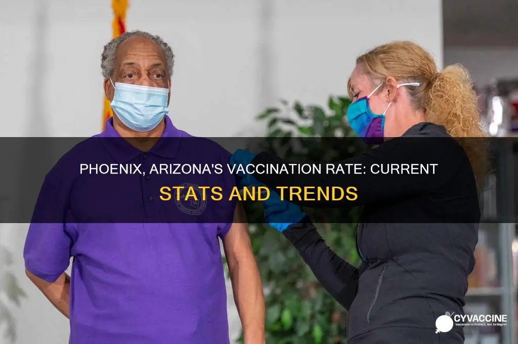 what is the vaccination rate in phoenix arizona
