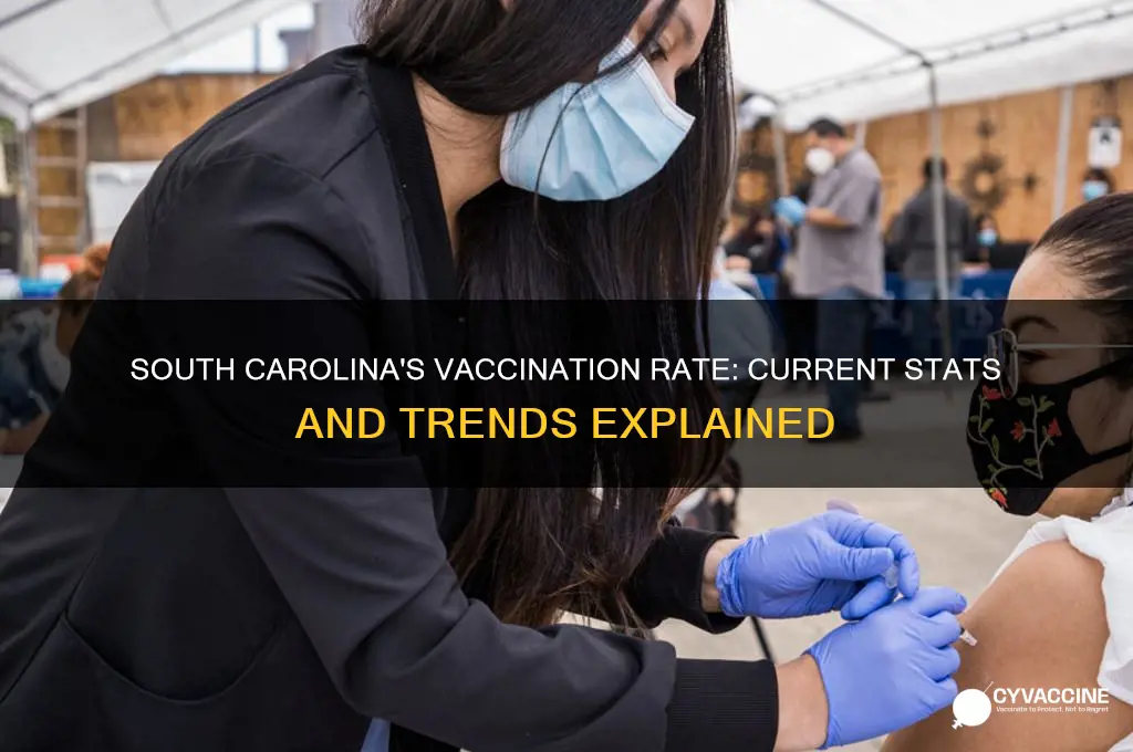 what is the vaccination rate in south carolina