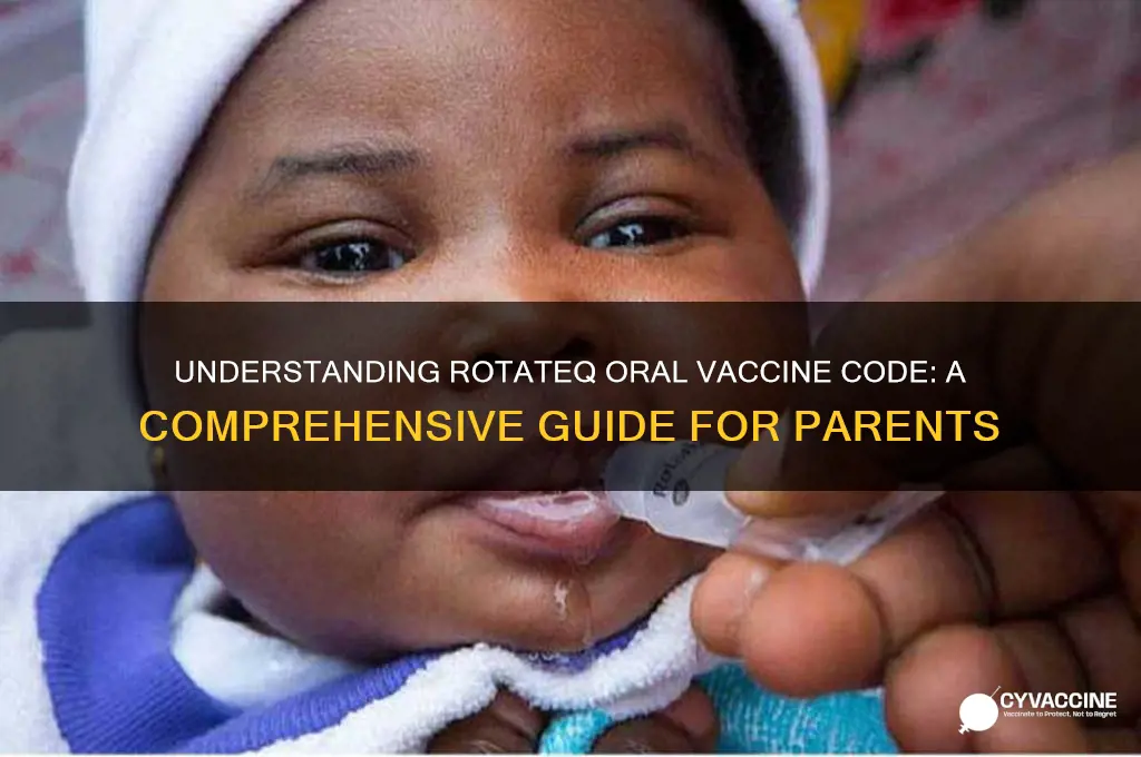 what is the vaccine code for rotateq oral