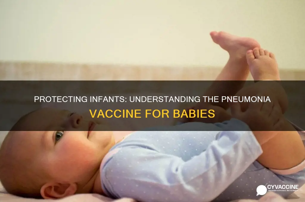 what is the vaccine for pneumonia in infant