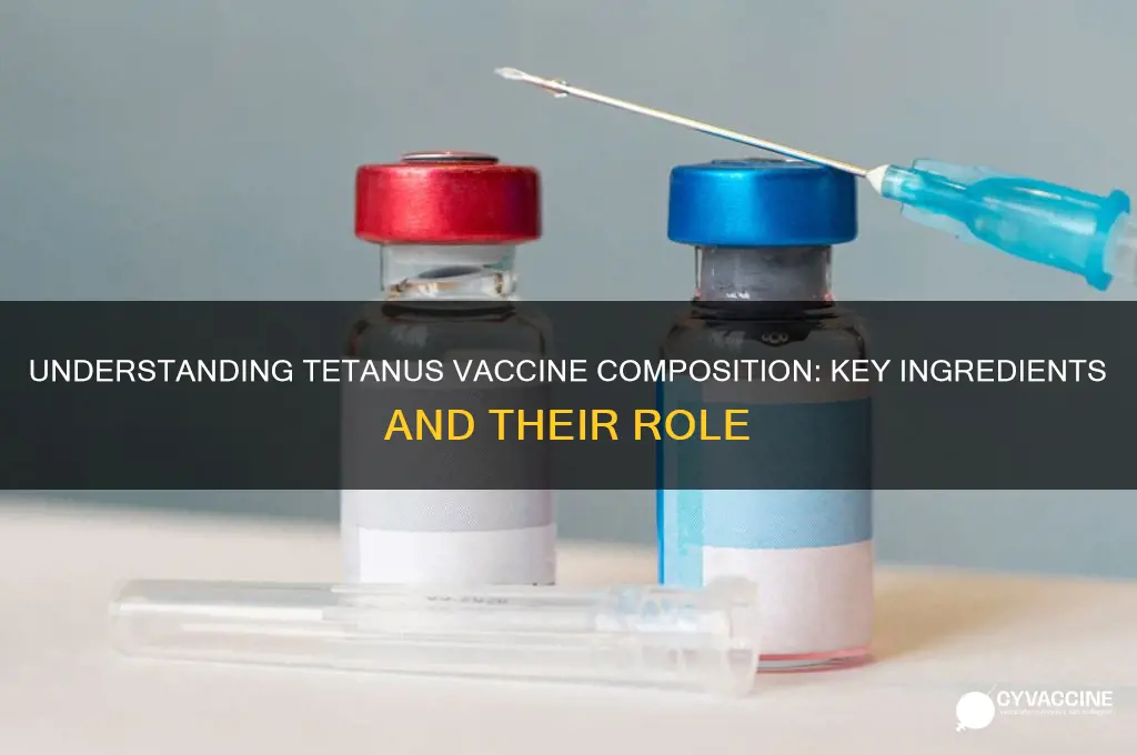 what is the vaccine for tetanus made of
