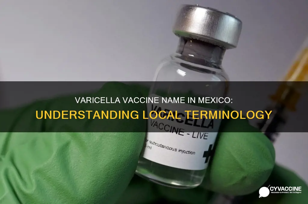 what is the varicella vaccine called in mexico