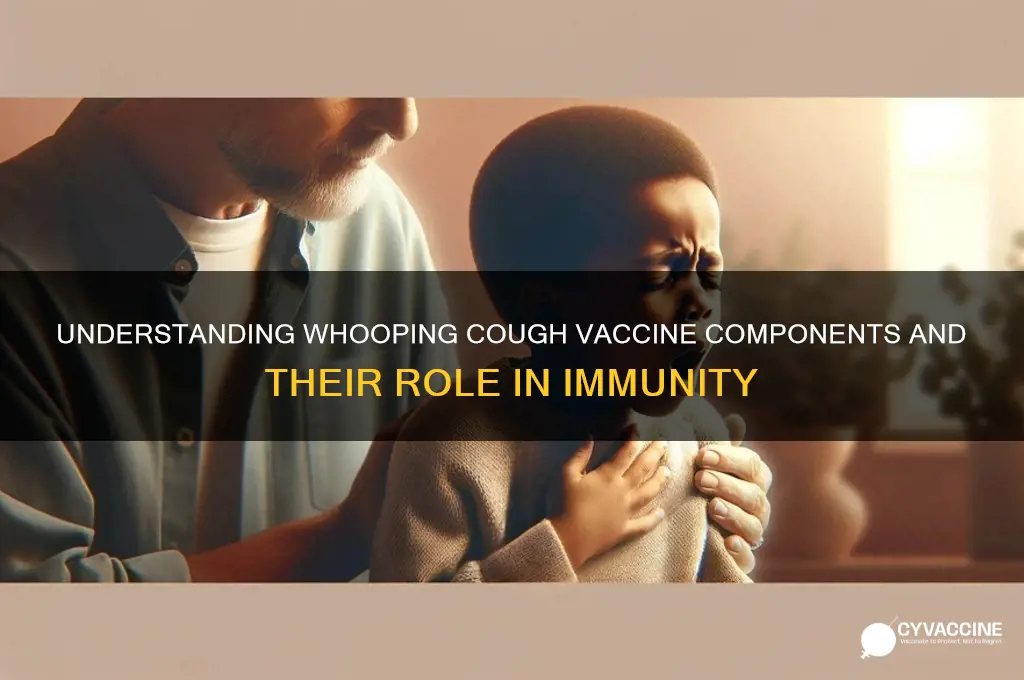 what is the whooping cough vaccine made of