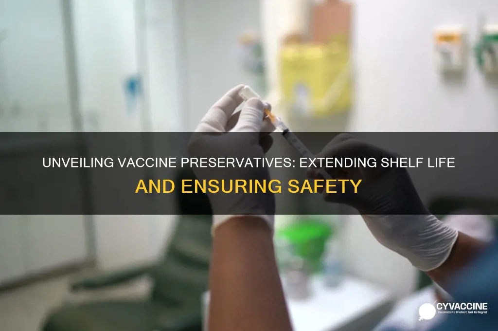 what it in vaccines to extend shelf life