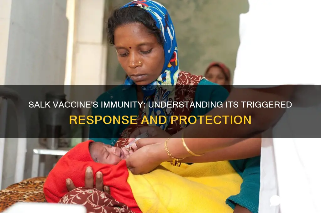 what kind of immunity does salk vaccine trigger