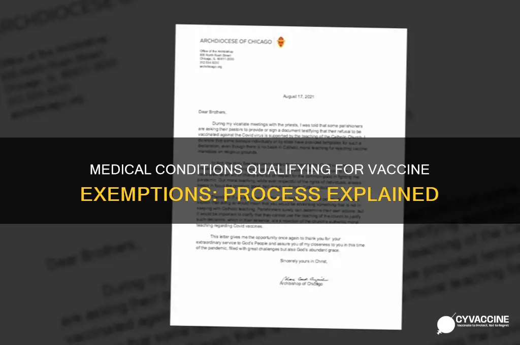 what medical conditions qualify for vaccine exemption forms process explained
