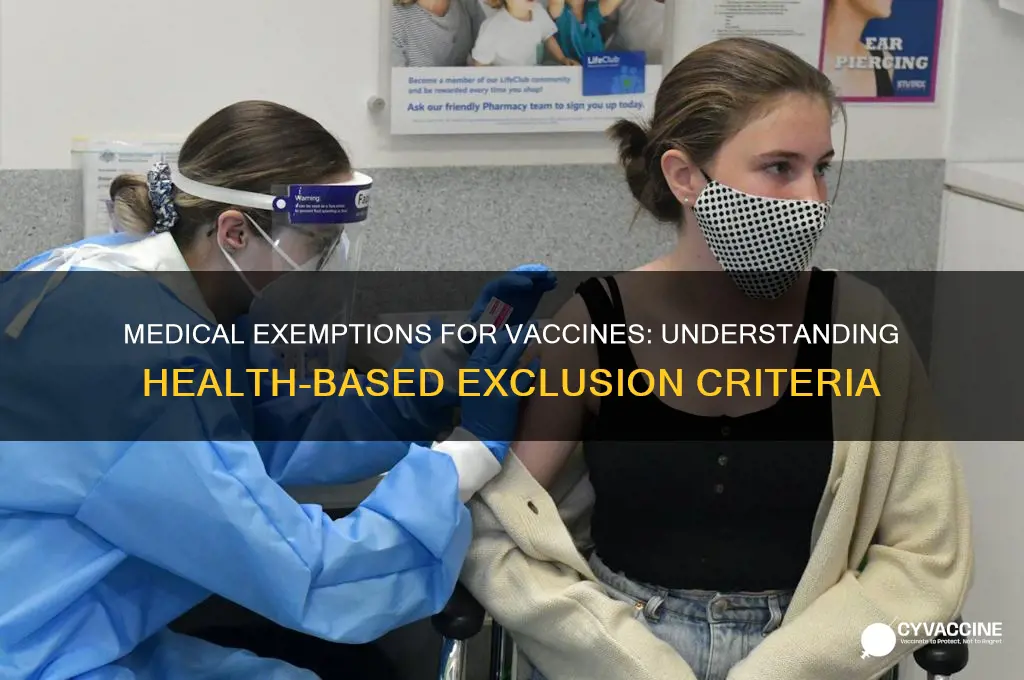 what medical exemptions are there for the vaccine
