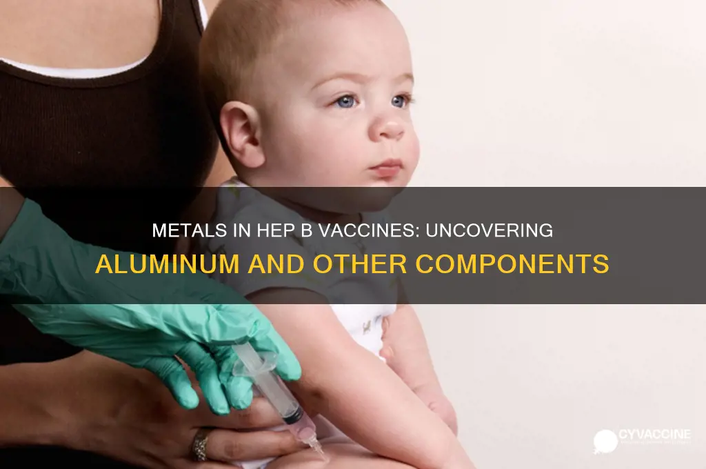 what metals are found in hep b vaccine