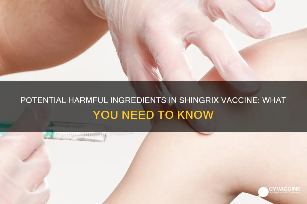what might be harmful ingredients in the shingrix vaccine