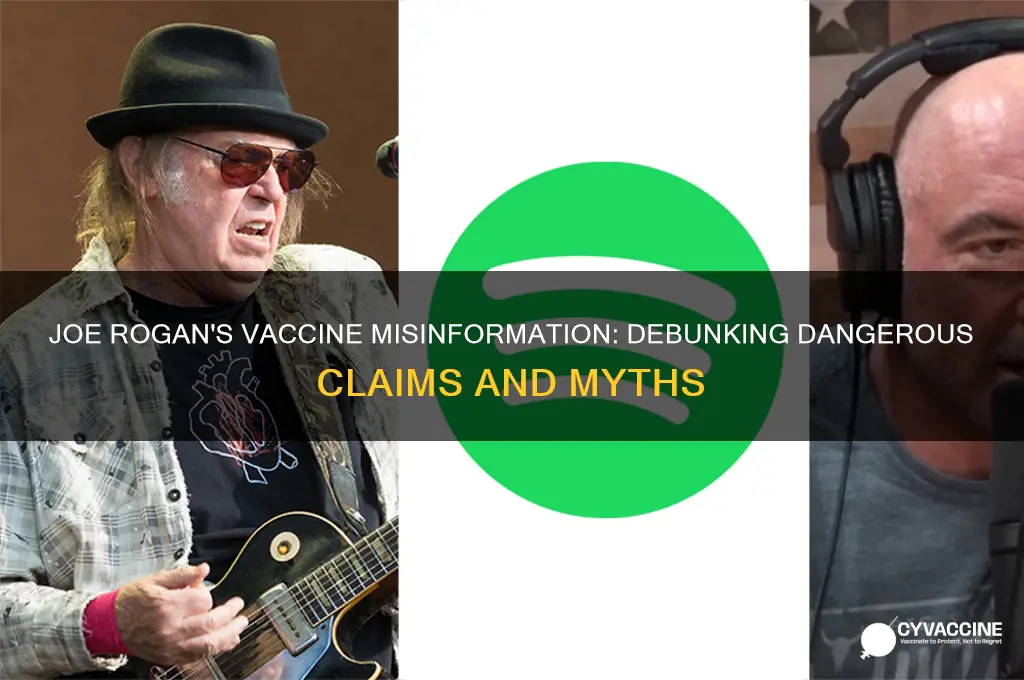 what misinformation did joe rogan spread about vaccines