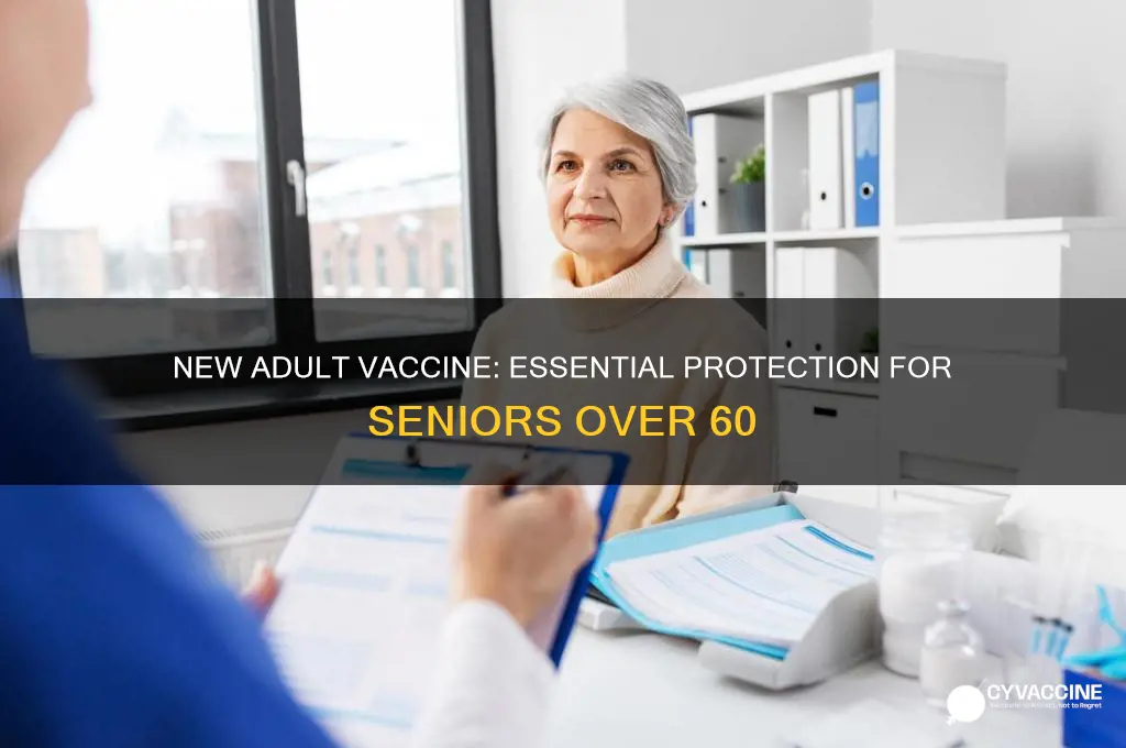 what new vaccination is recommended for adults over 60 yo