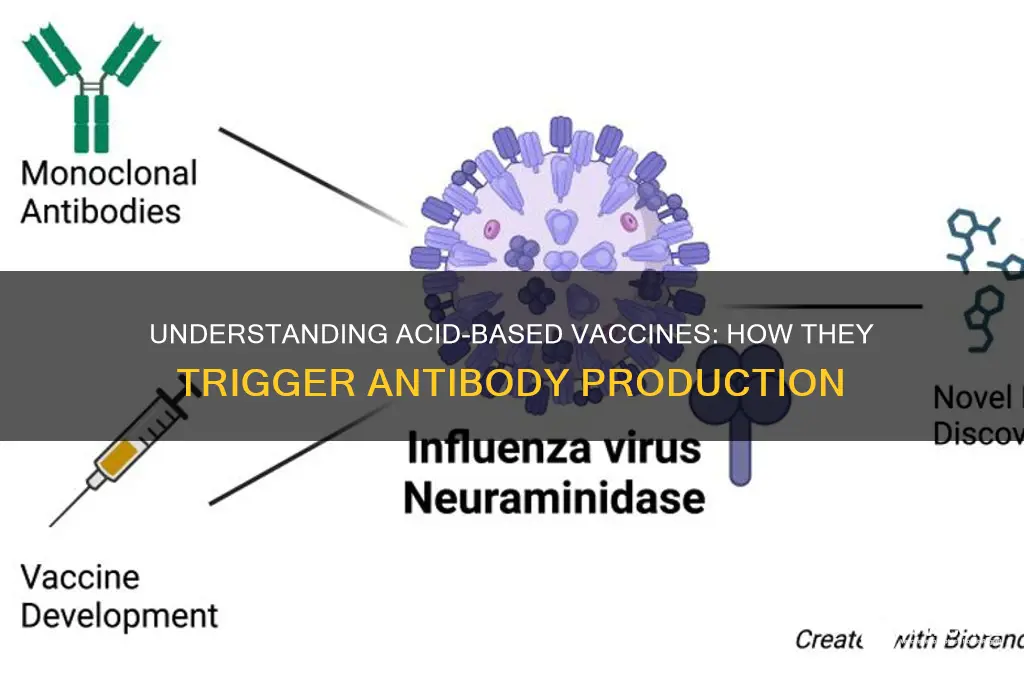 what part of the acid vaccines that produce antiboby