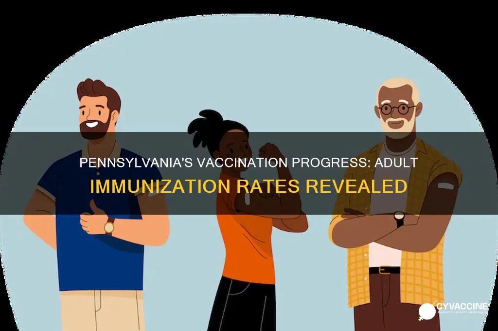 what percent of adults are vaccinated in pa