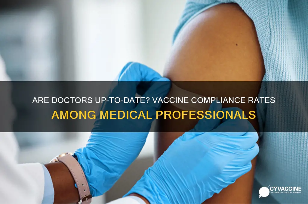 what percent of doctors are current on vaccines