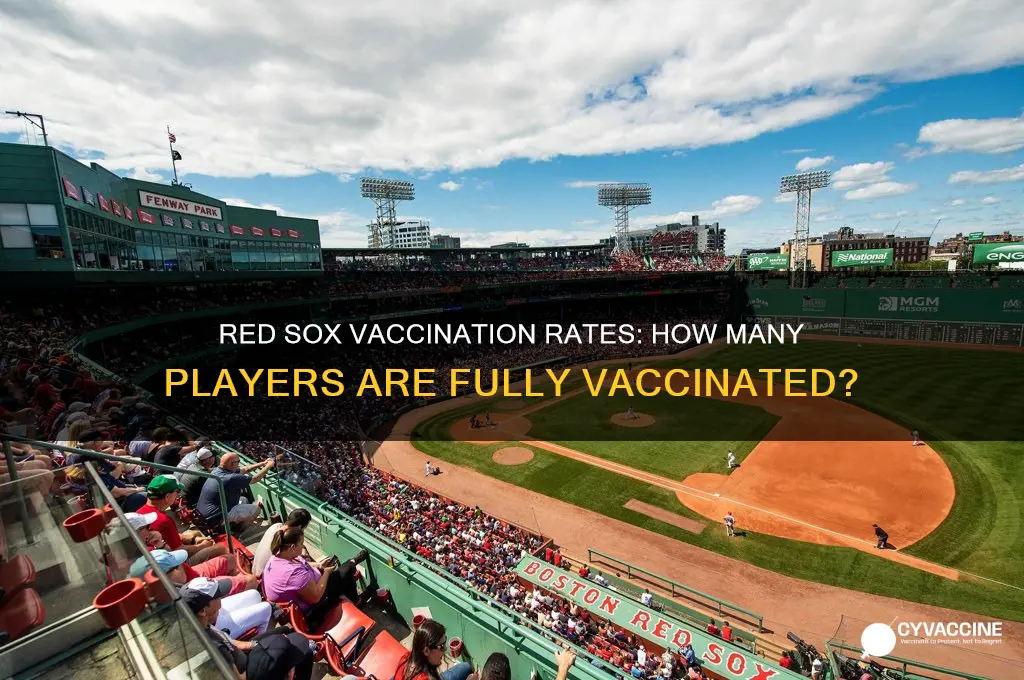 what percentage of red sox players are vaccinated